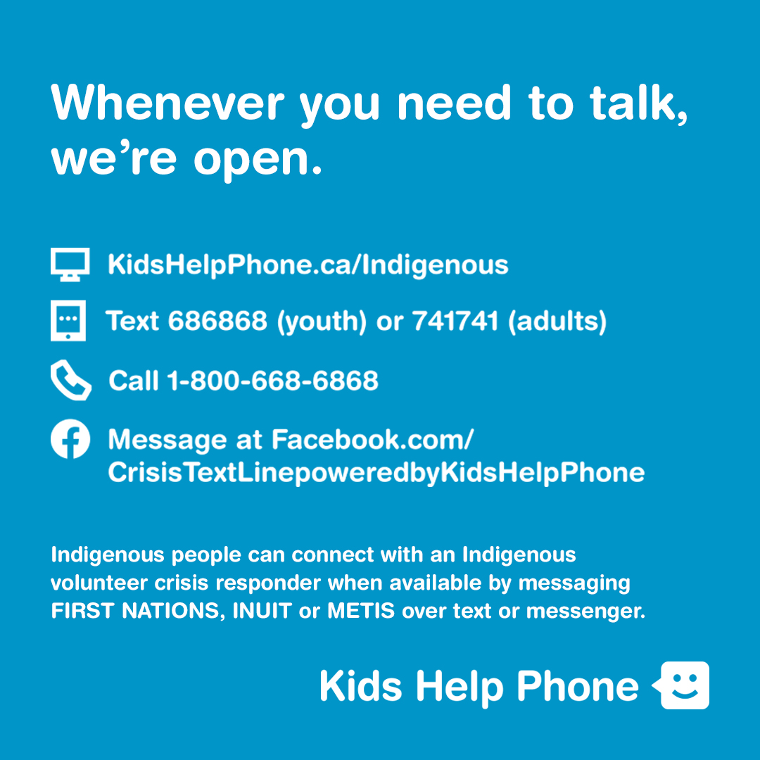 Kids help Phone Contact Information