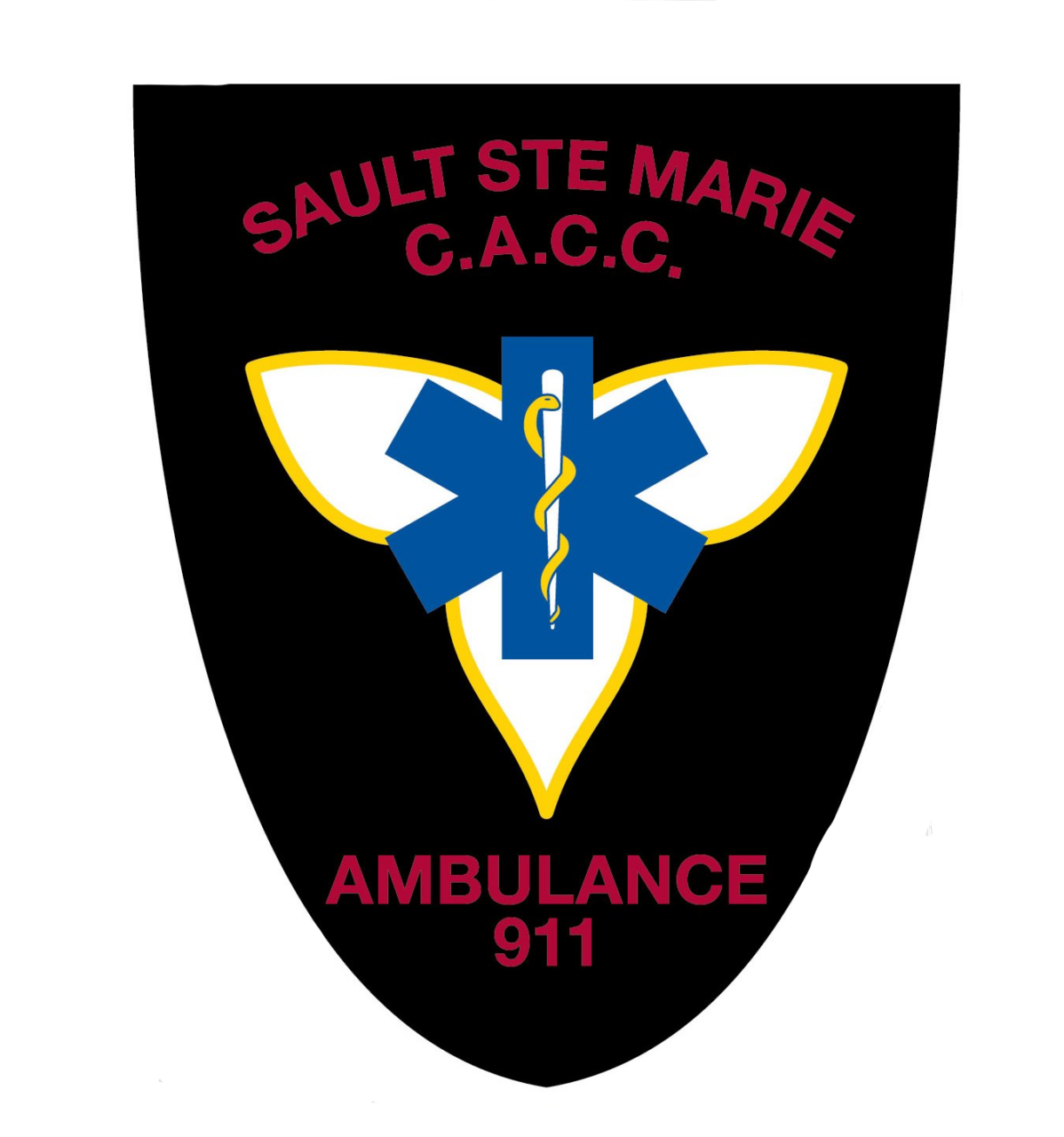 Sault Ste. Marie C.A.C.C Ambulance 9-1-1 crest.